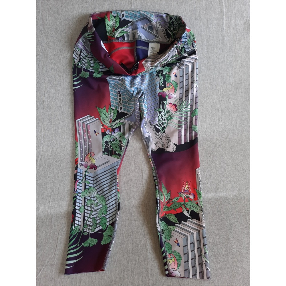 Nike Dri-Fit Women 2XL Floral Drawstring Elastic Waist Ankle Legging Sweat Pants